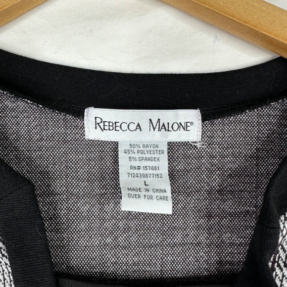 NWT Rebecca Malone Spandex Sweater Size Large - Picture 3 of 4